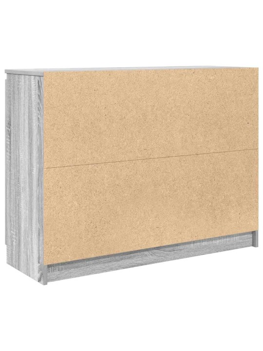 Senkki laatikoilla harmaa sonoma 100,5x35x76 cm tekninen puu