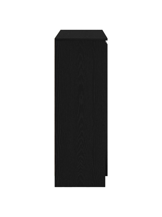 Senkki laatikoilla musta tammi 100,5x35x98,5 cm tekninen puu