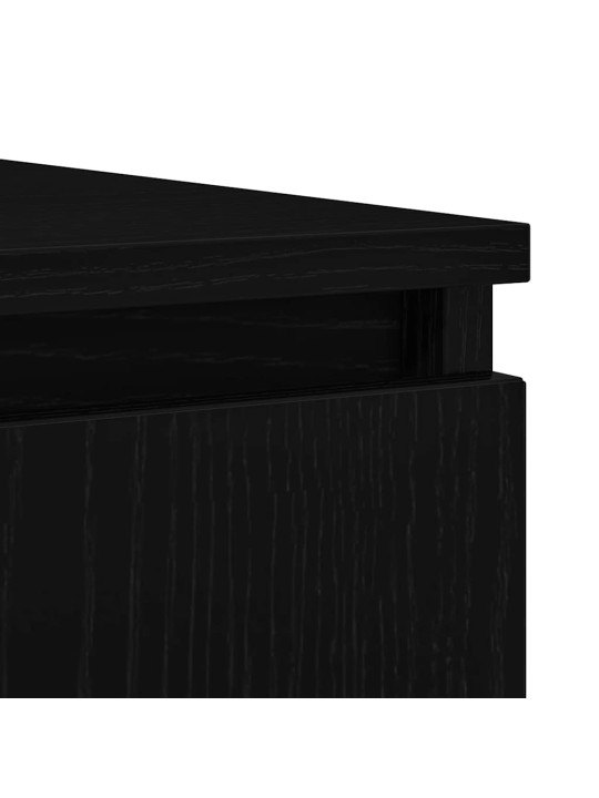 Senkki laatikoilla musta tammi 100,5x35x98,5 cm tekninen puu