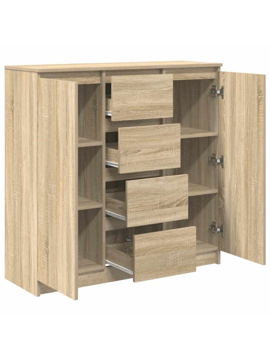 Senkki laatikoilla sonoma-tammi 100,5x35x98,5 cm tekninen puu