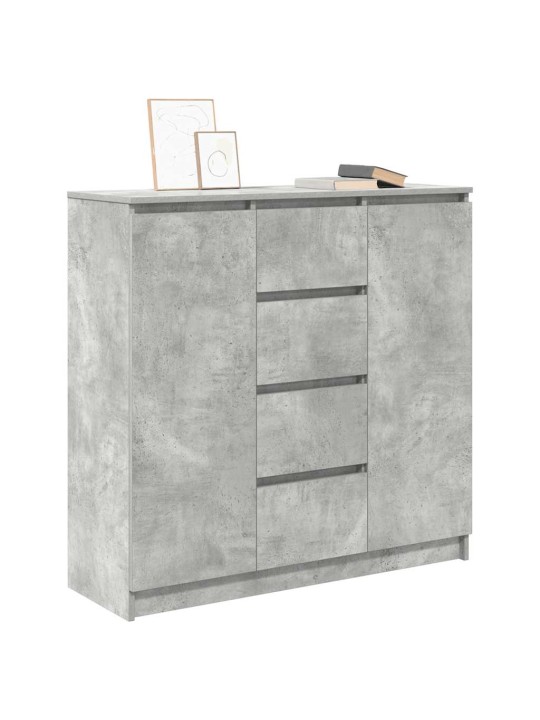 Senkki laatikoilla betoninharmaa 100,5x35x98,5 cm tekninen puu