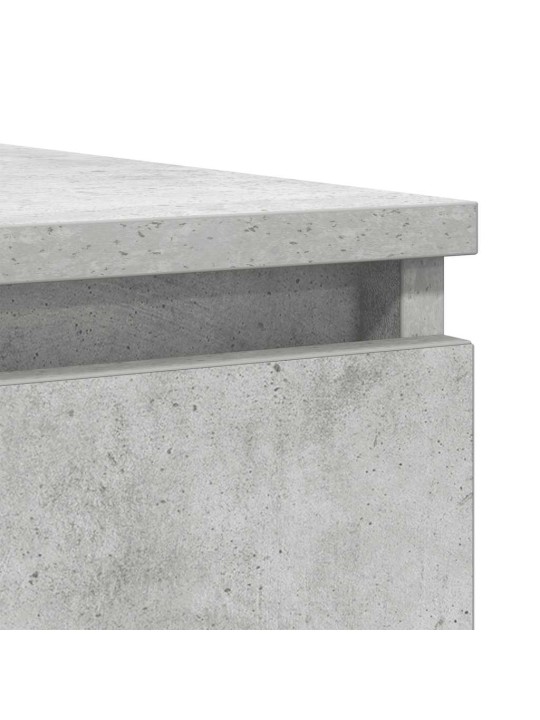 Senkki laatikoilla betoninharmaa 100,5x35x98,5 cm tekninen puu