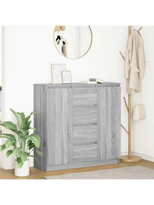 Senkki laatikoilla harmaa sonoma 100,5x35x98,5 cm tekninen puu