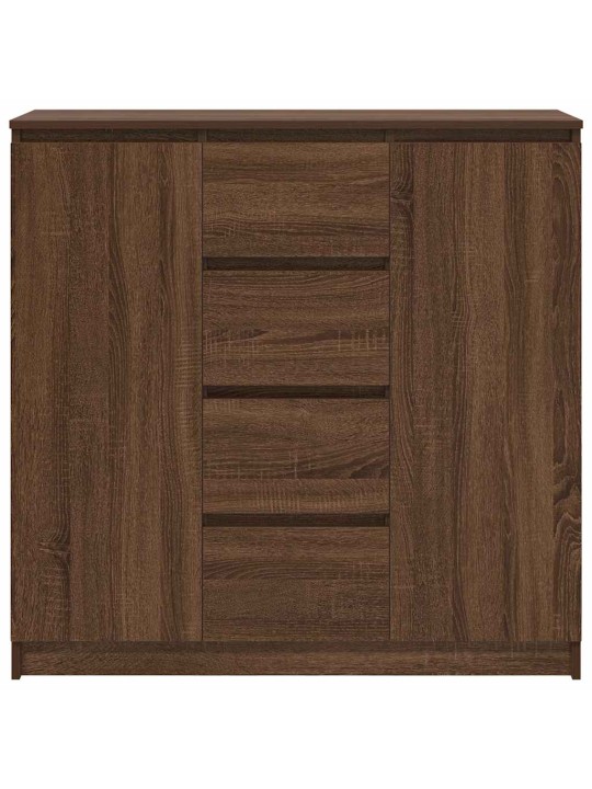 Senkki laatikoilla ruskea tammi 100,5x35x98,5 cm tekninen puu