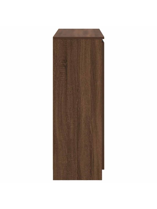 Senkki laatikoilla ruskea tammi 100,5x35x98,5 cm tekninen puu