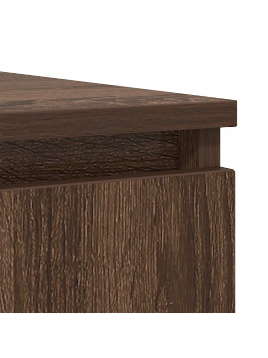 Senkki laatikoilla ruskea tammi 100,5x35x98,5 cm tekninen puu