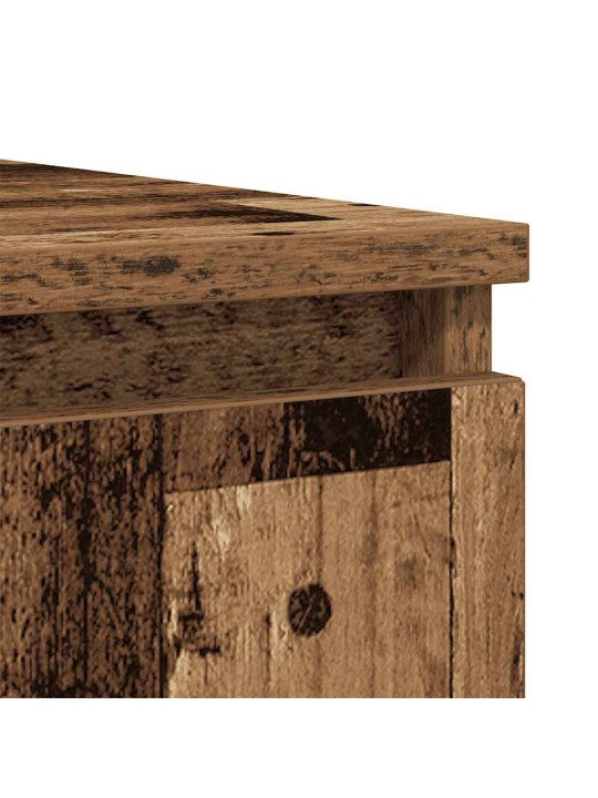 Senkki laatikoilla vanha puu 100,5x35x98,5 cm tekninen puu