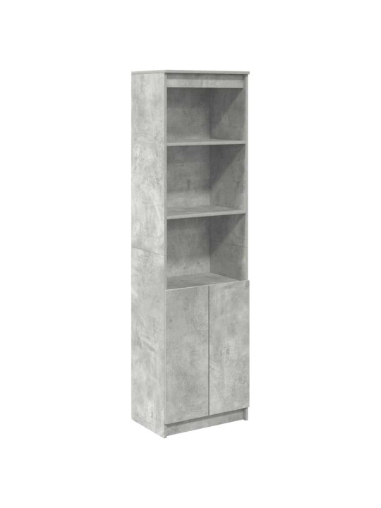 Kaappi betoninharmaa 50x35x180 cm tekninen puu