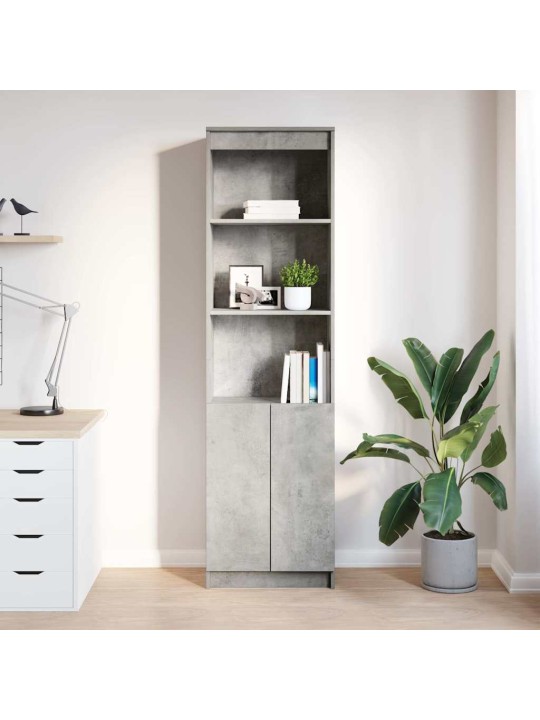 Kaappi betoninharmaa 50x35x180 cm tekninen puu