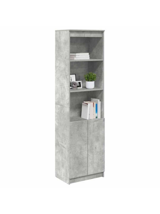 Kaappi betoninharmaa 50x35x180 cm tekninen puu