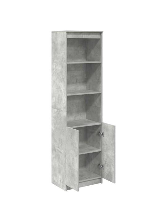 Kaappi betoninharmaa 50x35x180 cm tekninen puu