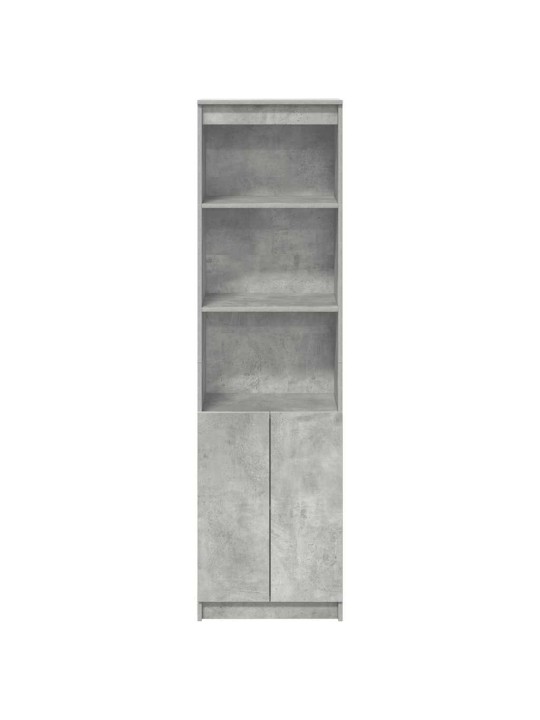 Kaappi betoninharmaa 50x35x180 cm tekninen puu