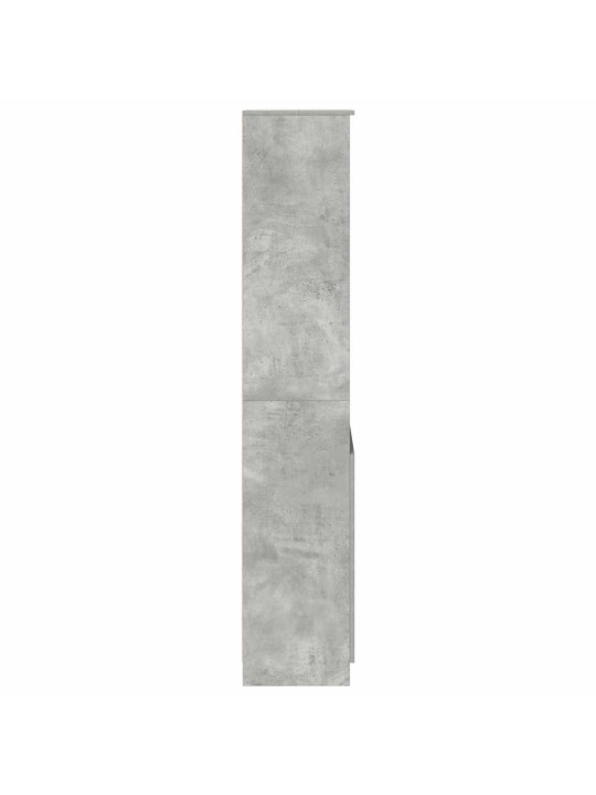 Kaappi betoninharmaa 50x35x180 cm tekninen puu