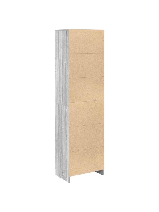 Kaappi harmaa sonoma 50x35x180 cm tekninen puu
