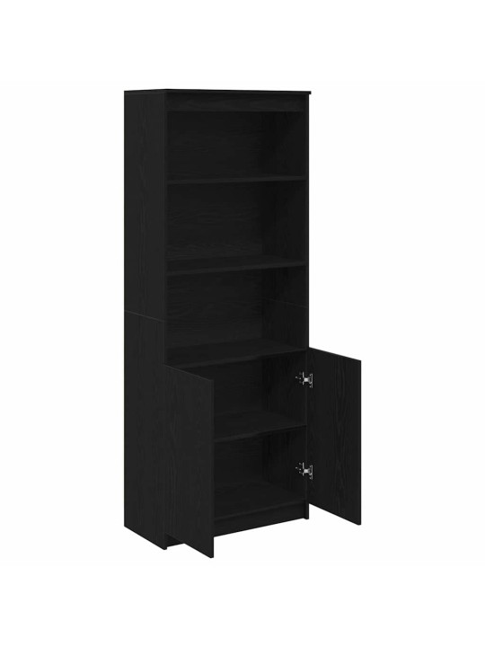 Kaappi musta tammi 70x35x180 cm tekninen puu