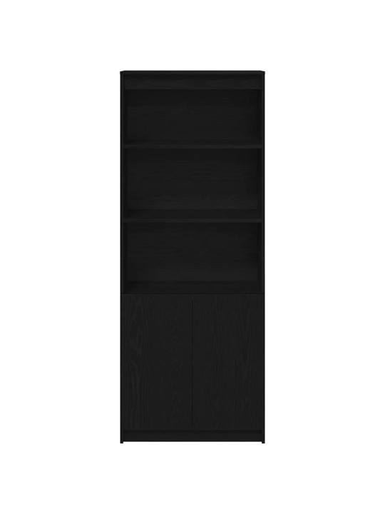 Kaappi musta tammi 70x35x180 cm tekninen puu