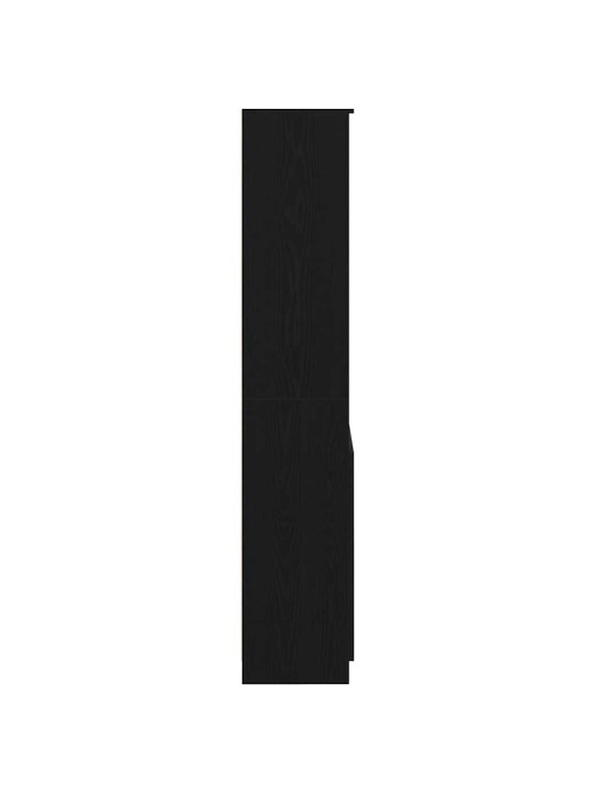 Kaappi musta tammi 70x35x180 cm tekninen puu