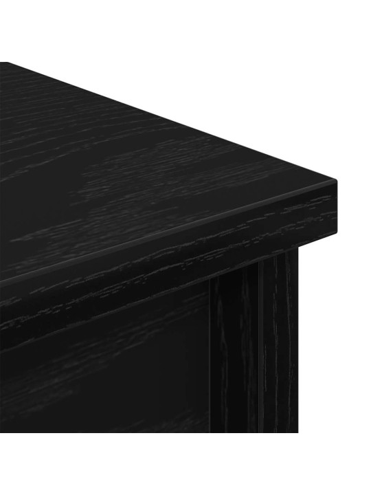 Kaappi musta tammi 70x35x180 cm tekninen puu