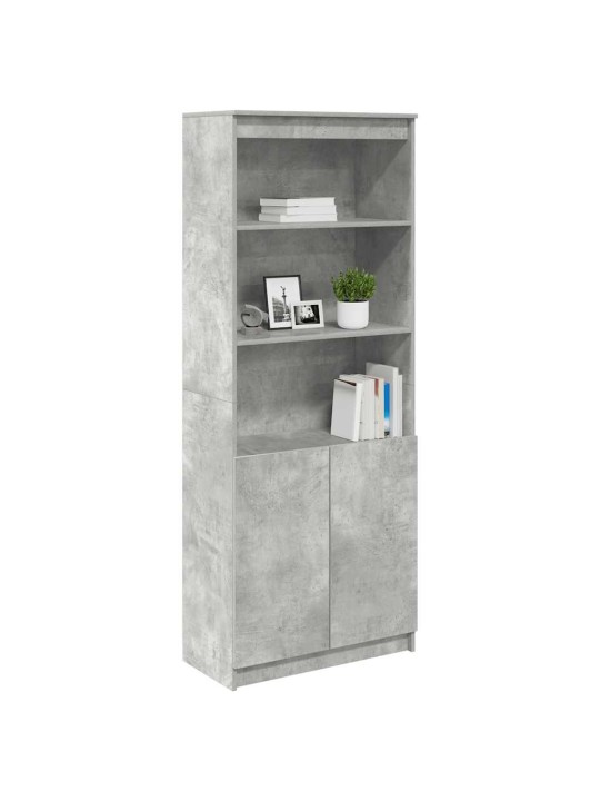 Kaappi betoninharmaa 70x35x180 cm tekninen puu
