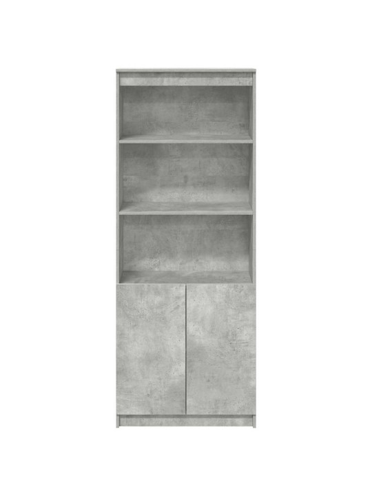 Kaappi betoninharmaa 70x35x180 cm tekninen puu