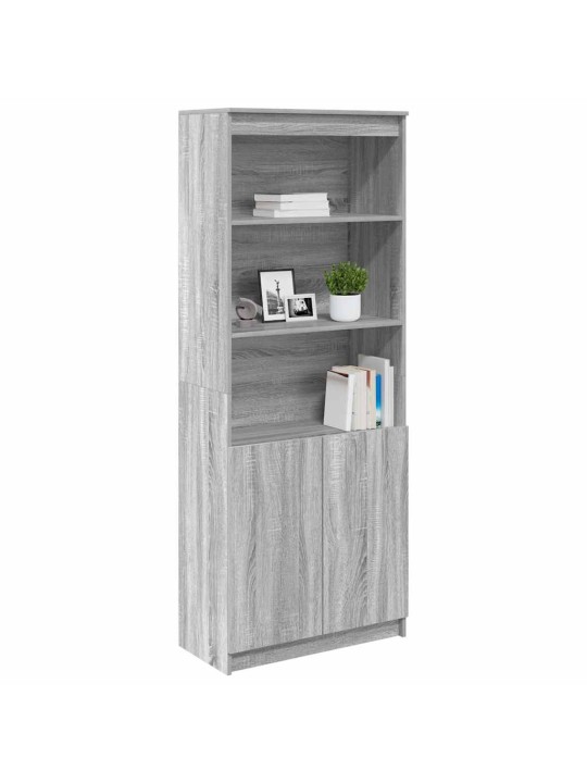 Kaappi harmaa sonoma 70x35x180 cm tekninen puu