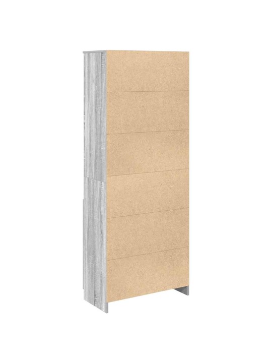 Kaappi harmaa sonoma 70x35x180 cm tekninen puu