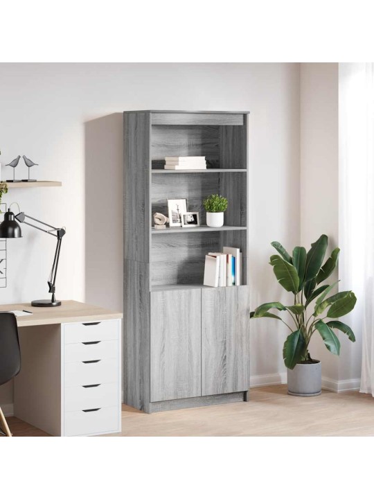 Kaappi harmaa sonoma 70x35x180 cm tekninen puu