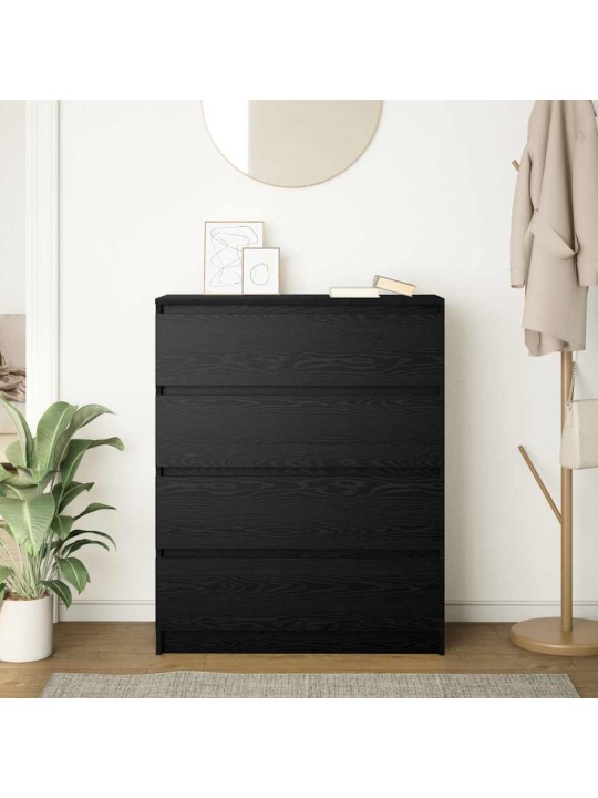 Senkki musta tammi 80x35x99 cm tekninen puu