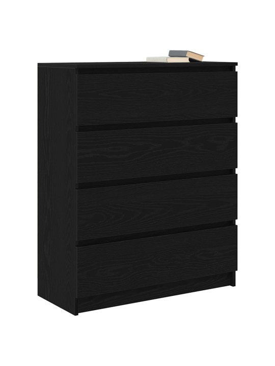 Senkki musta tammi 80x35x99 cm tekninen puu