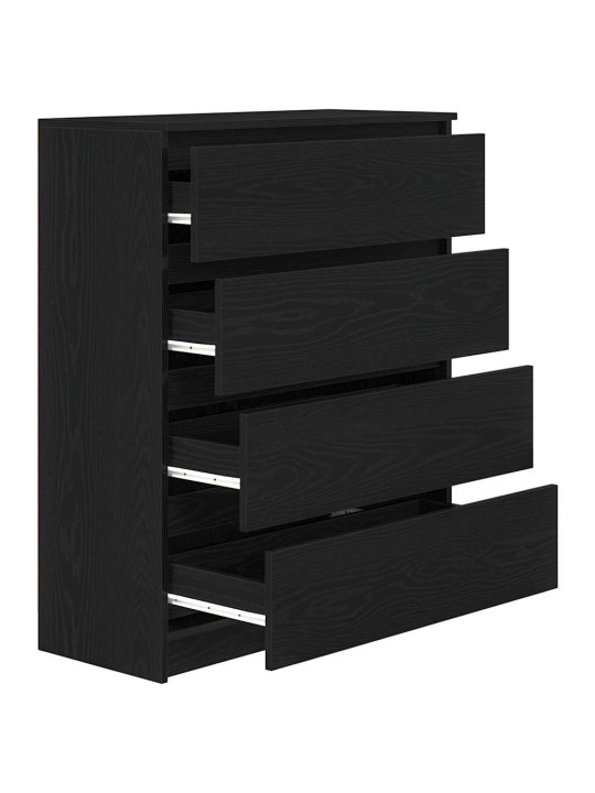 Senkki musta tammi 80x35x99 cm tekninen puu