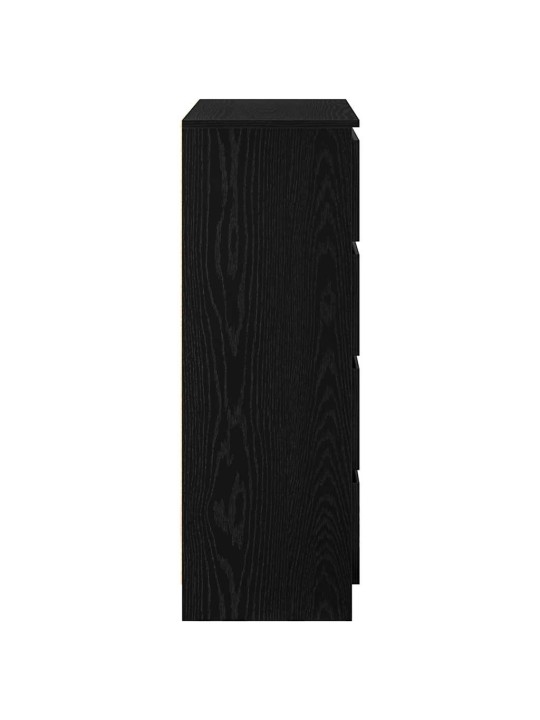 Senkki musta tammi 80x35x99 cm tekninen puu