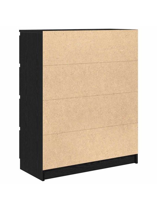Senkki musta tammi 80x35x99 cm tekninen puu