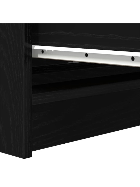 Senkki musta tammi 80x35x99 cm tekninen puu