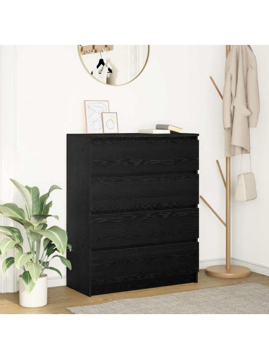 Senkki musta tammi 80x35x99 cm tekninen puu