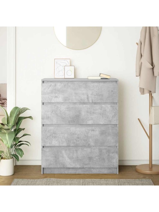 Senkki betoninharmaa 80x35x99 cm tekninen puu