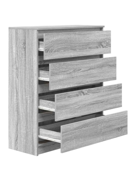 Senkki harmaa sonoma 80x35x99 cm tekninen puu