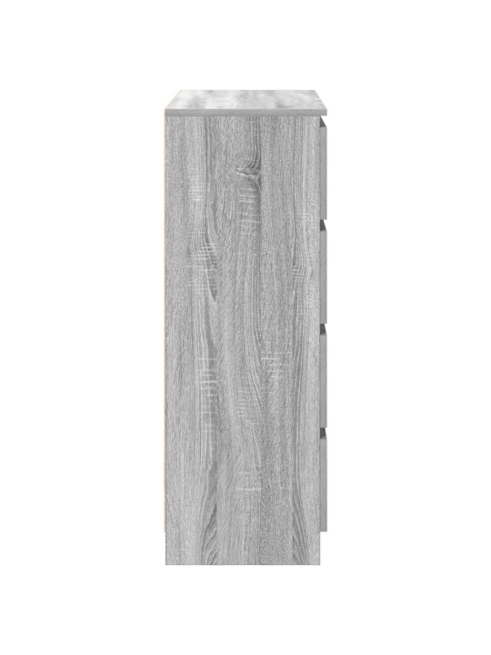 Senkki harmaa sonoma 80x35x99 cm tekninen puu