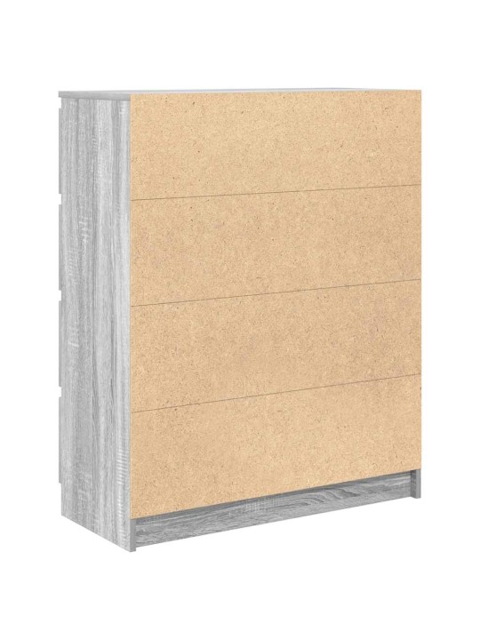 Senkki harmaa sonoma 80x35x99 cm tekninen puu