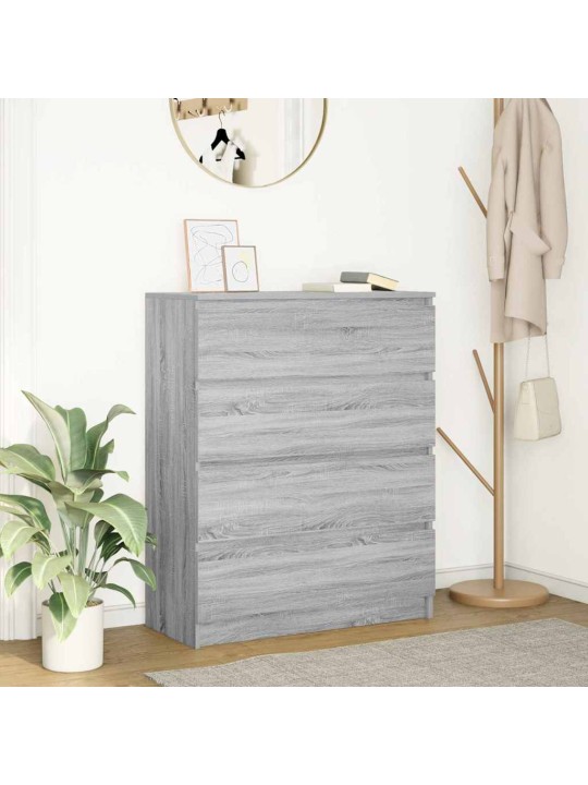 Senkki harmaa sonoma 80x35x99 cm tekninen puu
