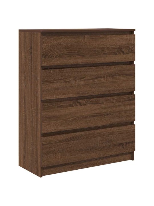 Senkki ruskea tammi 80x35x99 cm tekninen puu