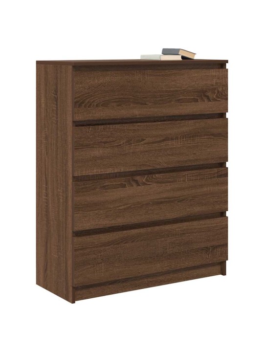Senkki ruskea tammi 80x35x99 cm tekninen puu