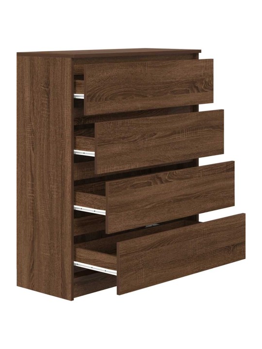 Senkki ruskea tammi 80x35x99 cm tekninen puu