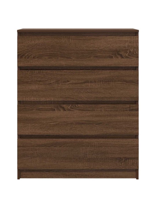 Senkki ruskea tammi 80x35x99 cm tekninen puu