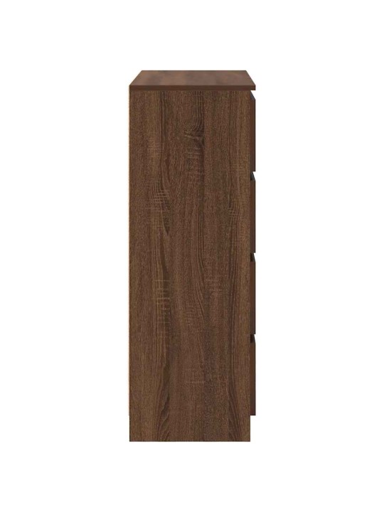 Senkki ruskea tammi 80x35x99 cm tekninen puu