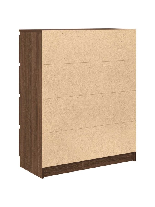 Senkki ruskea tammi 80x35x99 cm tekninen puu