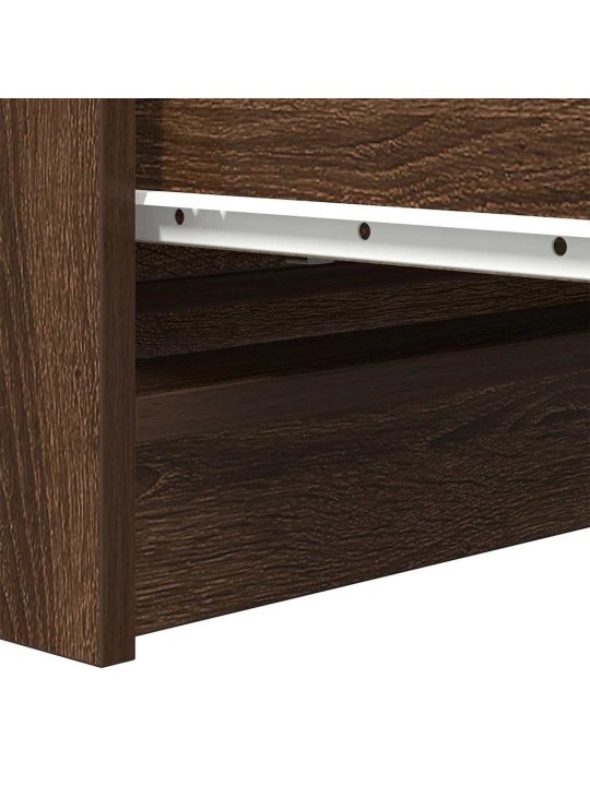 Senkki ruskea tammi 80x35x99 cm tekninen puu