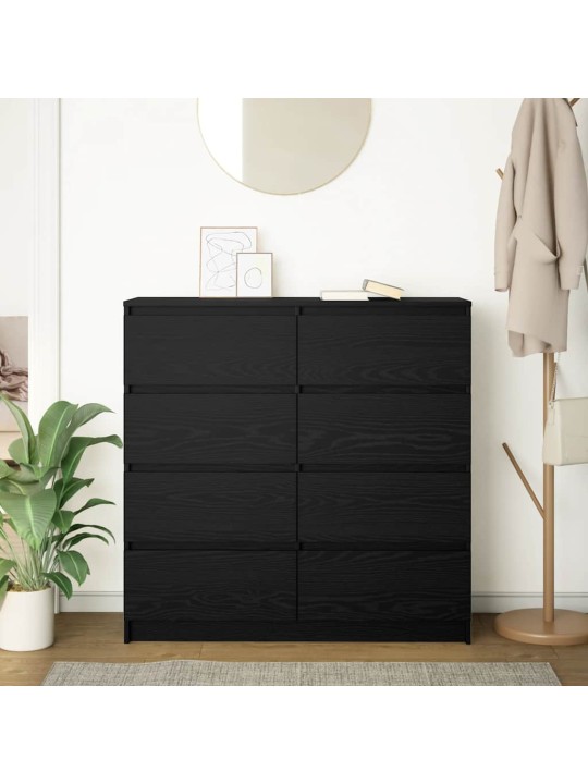 Senkki musta tammi 100x35x99 cm tekninen puu