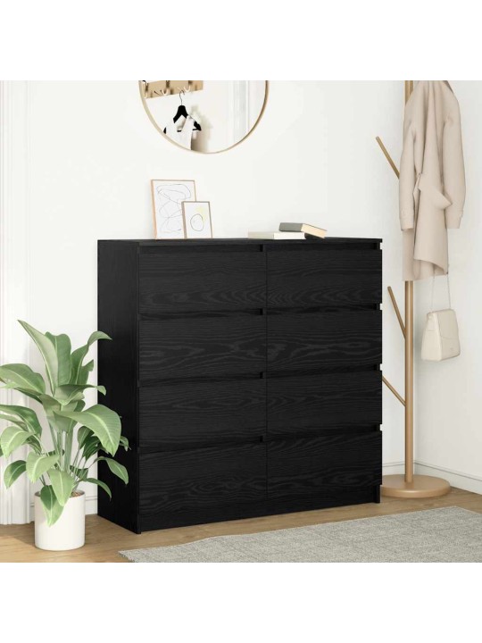 Senkki musta tammi 100x35x99 cm tekninen puu
