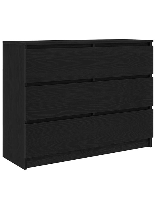 Senkki musta tammi 100x35x76 cm tekninen puu
