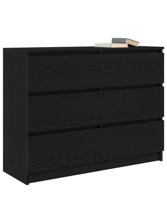 Senkki musta tammi 100x35x76 cm tekninen puu